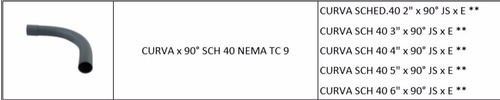 Tubo De Pvc Sch 40 Para Electricidad,ducto Campanas Y Curvas