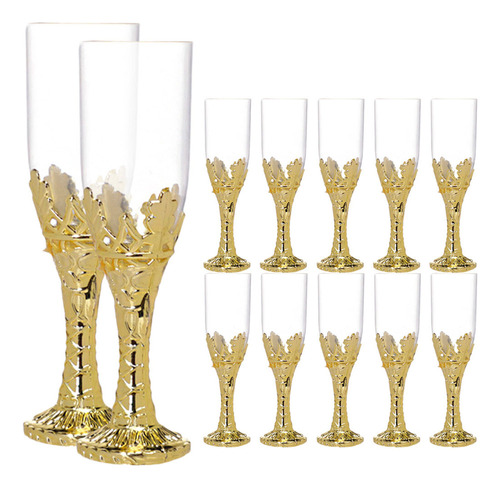 Copas De Champán Para Decoración De Cristal, 12 Unidades