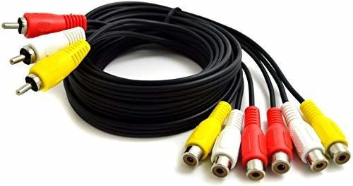 Cables Rca - Bronagrand 3 Rca Male Jack To 6 Rca Female Plug