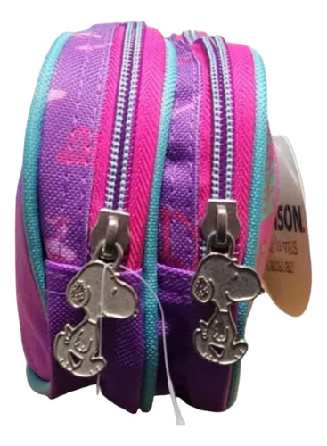Lapicera Escolar Chenson Snoopy Doble Cierre