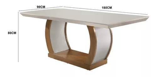 Conjunto Sala de Jantar Mesa e 6 Cadeiras Kate Espresso Móveis