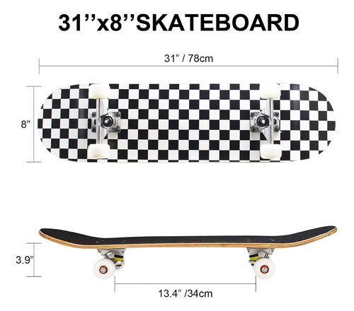 Skateboards Completos Profesionales Principiantes, Adul...