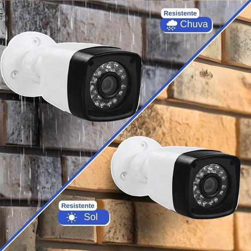 Kit Cftv 6 Câmeras Monitoramento Hd Dvr Intelbras 8ch
