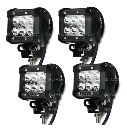 Faros Led Auxiliares 4 Pza Alta Potencia Envio Gratis