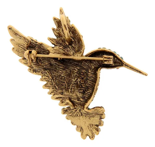 Diamante Precioso Colibrí Animal Broche Alfileres Ropa