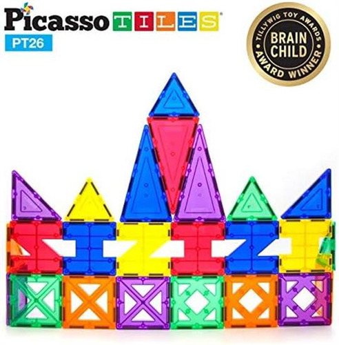 Picassotiles Juego De Construcción De Azulejos Magnéticos De