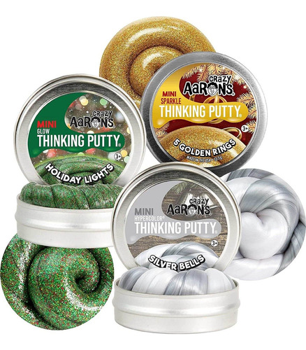 Crazy Aaron39s Putty Mini Tins Holiday 2021 Navidad Tri...