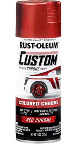 Laca En Aerosol Cromada Rust Oleum Custom Roja