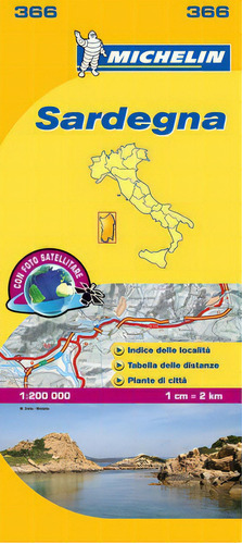 Mapa Local Sardegna, De Michelin. Editorial Michelin España Portugal S.a. En Italiano