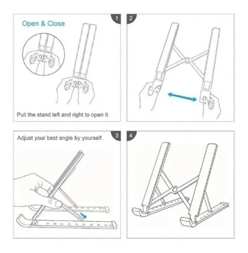Imagen 6 de 9 de Base Soporte Portátil Tablet Ergonómica Reclinable 5 Niveles