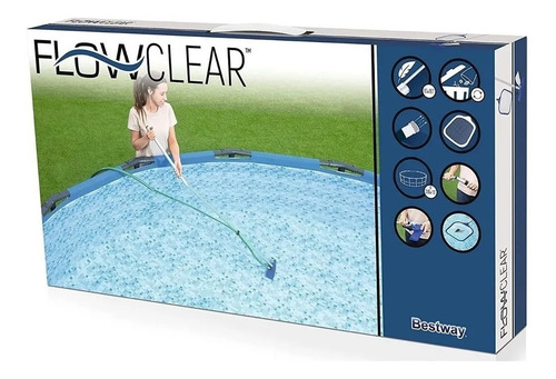 Imagen 1 de 9 de Kit Limpieza Mantenimiento Flowclear Bestway Albercas Intex