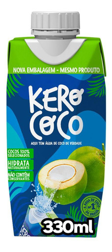 Água De Coco Esterilizada Kero Coco Caixa 330Ml