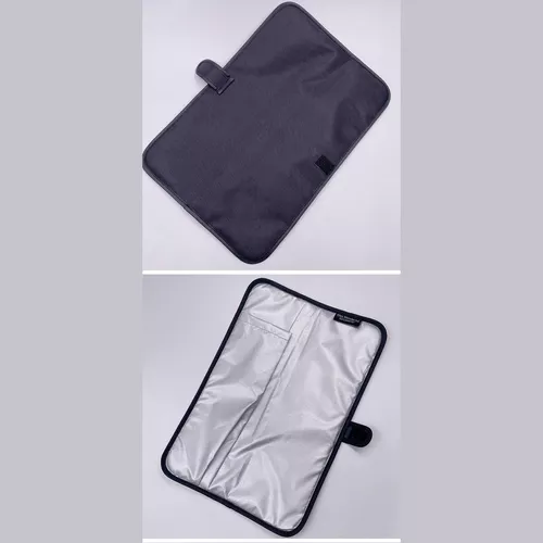  Funda de viaje de plancha plana, soporte de silicona resistente  al calor, bolsa de alisador de pelo de viaje portátil, funda de neopreno  para rizador, alfombrilla de viaje de silicona para 