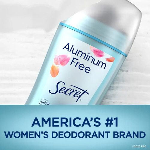 Secret Desodorante Sem Alumínio Notes Of Roses 48hrs 68g Eua