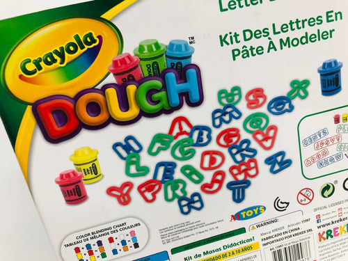 Crayola Set De Masas Grande Con Letras Plasticas Kreker
