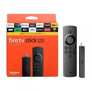 Amazon Fire Tv Stick Lite Voz Full Hd 8gb Preto Com 1gb Ram