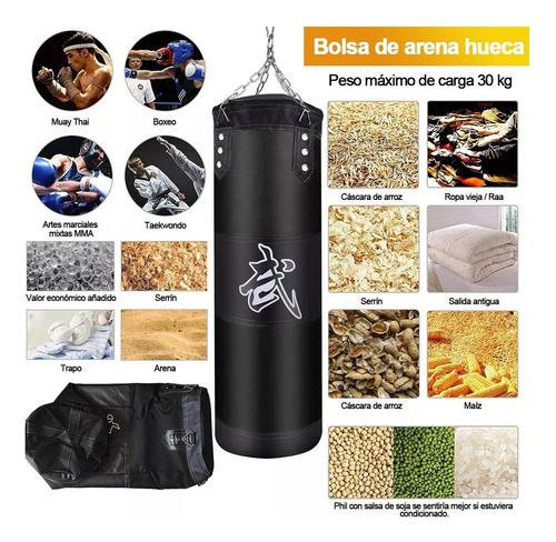 Guantes De Boxeo+juego De Ejercicios Con Sacos De Arena 14p