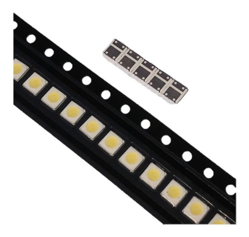 Imagem 1 de 3 de Led Smd 3030 (3v 1w) C/ Abas Toshiba Aoc - 100pçs