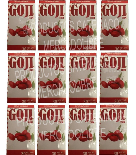 12 Cajitas De Bayas De Goji + Envio Gratis + 100% Natural