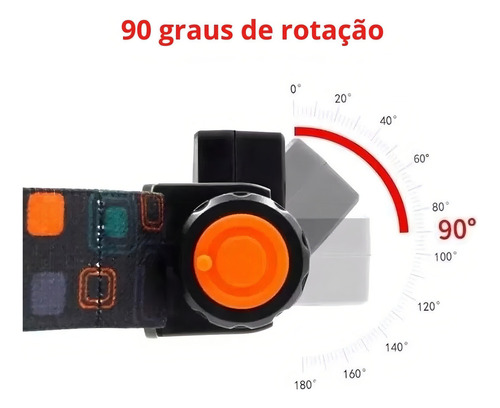 Lanterna Cabeça Pescaria Led Sinalizador High Powerhead Lamp Cor da lanterna Branco Cor da luz Branco