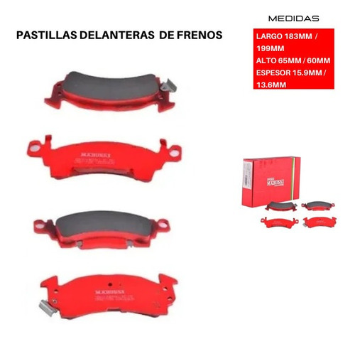 Pastilla De Freno Jeep J10 Base 5.9 1976