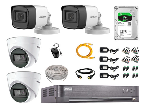 Cámaras Seguridad Kit 4 Con Audio 1080p 1080p Rec Facial