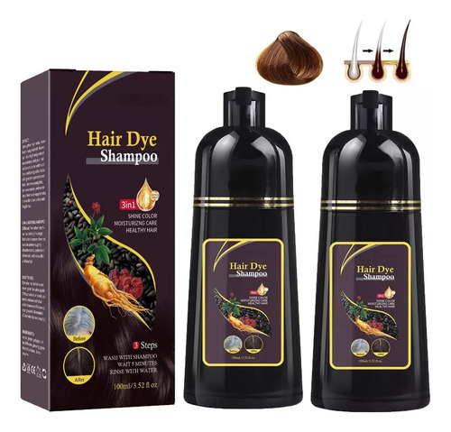 Tratamiento Para El Cabello Shampoo Tinte 2pc