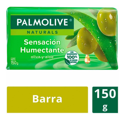 Jabón En Barra Palmolive Naturals Aloe Y Oliva 150g