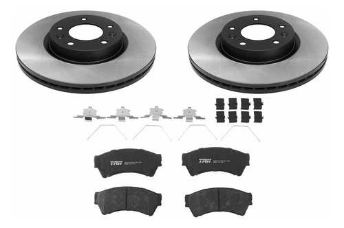 Set Balatas Y Discos Del P/ Mercury Milan V6 3.0l 07/08 Trw