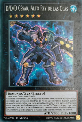 Yugioh! D/d/d Wave High King Caesar Super Cotd-sp042(españo)