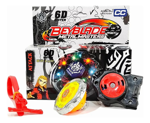 Beyblade Trompo Metal Master Con Luz X 1 Unidad