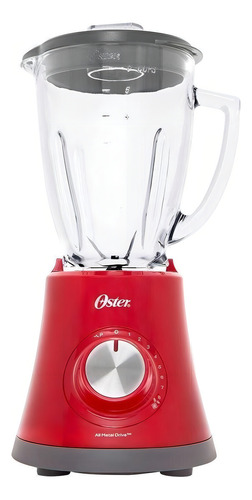 Liquidificador Super Chef 750w Vermelho Oster Copo Vidro220v Vermelho