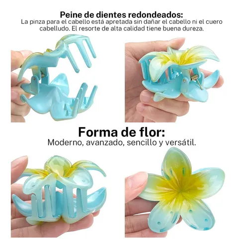 15×pinzas Para El Cabello Diseño Flor Hawaiana