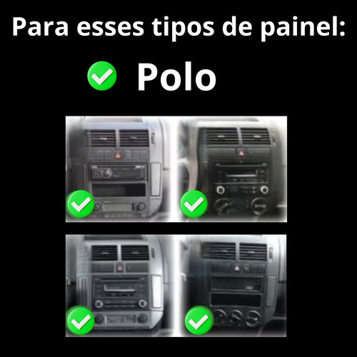 Multimídia Android Polo 05 06 07 08 09 Carplay Mold E Sensor