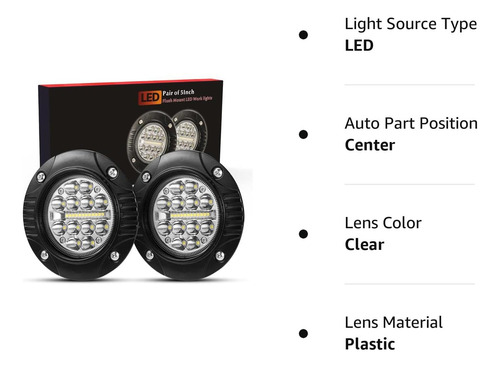 Bunker Indust Montaje Empotrado Led Pods 5 Pulgadas Led B...