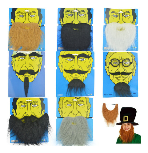 Barba Blanca Para Fiesta, Disfraz De Hombre, Todas Tallas