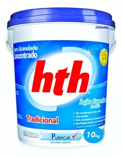 Cloro Hth Tradicional (10 Kg)(frete Grátis Sul E Sudeste)