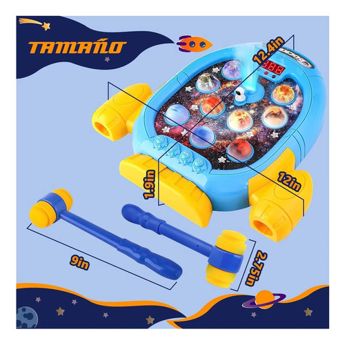 Juego Eléctrico De Golpear Topos Para Niños