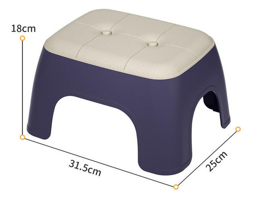 Taburete De Baño Moderno Reposapiés Multifuncional Para