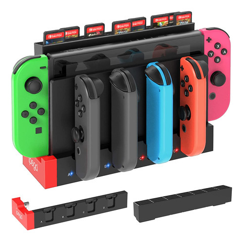 Cargador Compatible Nintendo Switch Soporte Para Tarjetas