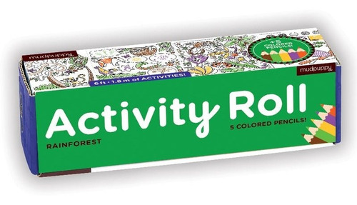 Rollo De Actividades, Laberinto, Lapices, Mudpuppy, Animales