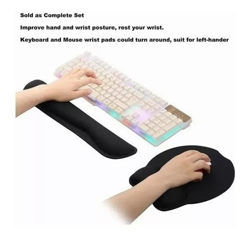 Reposamuñecas Alfombrilla De Ratón Teclado Reposamuñecas