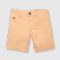 Comprar Bermuda De Bebé Niño Gabardina Naranja Colloky