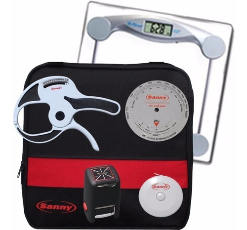 Kit Nutrição Adipômetro Plicômetro Sanny (nutricionista)