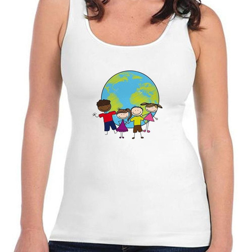 Musculosa Unidad Mundo Paz Niños