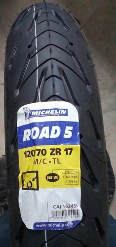 Juego Michelin Pilot Road 5 120 70 17 +190 55 17 O 190 50 17