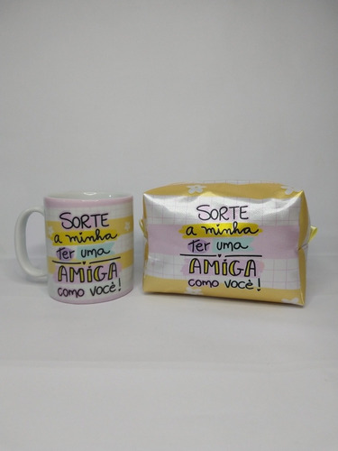 Imagem 4 de 4 de Kit De Nécessaire E Caneca Cerâmica Personalizada