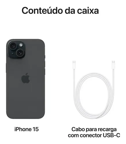 Iphone 15 Apple Preto, 256gb | MercadoLivre