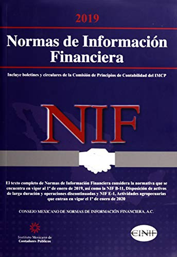 Libro 2019 Nif Normas De Información Financiera De Imcp Inst