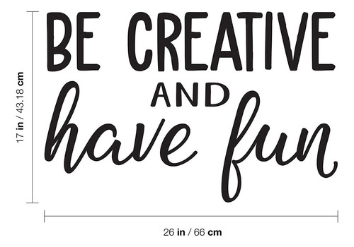 Vinilo Adhesivo Para Pared, Diseño Con Texto En Inglés Be Cr